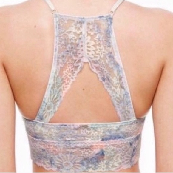 VS Pink High Neck Lace Bralette - Picture 9 of 9
